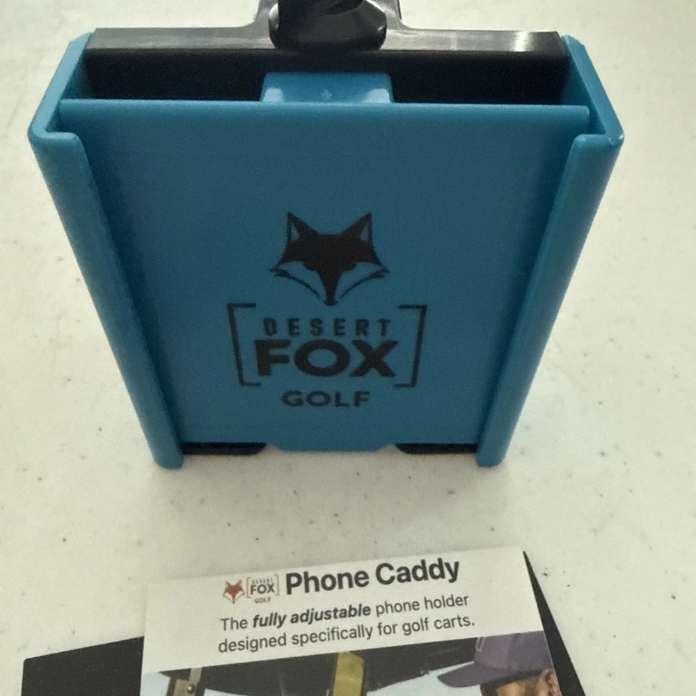 Desert Fox Golf Phone Caddy in Blue - Golf Phone Caddie Smart Phone Holder